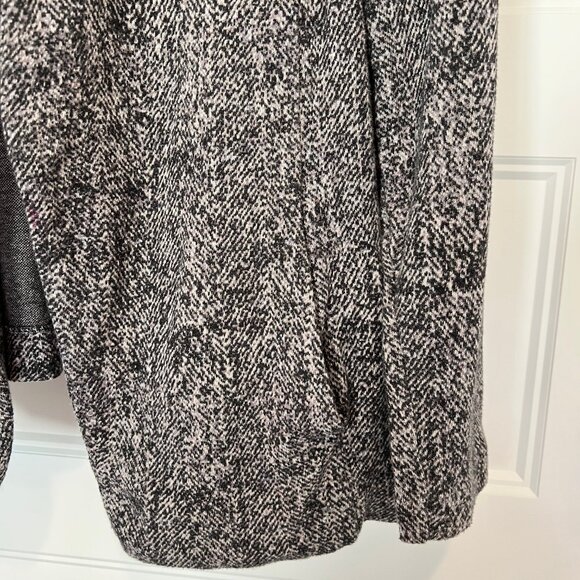 Nic+Zoe Women’s Dark Gray Open Front Jetset Herringbone Jacket, 1X - Picture 4 of 9